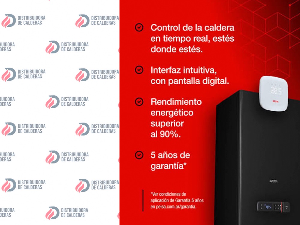 CALDERA PEISA PRIMA TEC SMART 32 F Dual Color Negro + Kit ventilación incluido - imagen 2